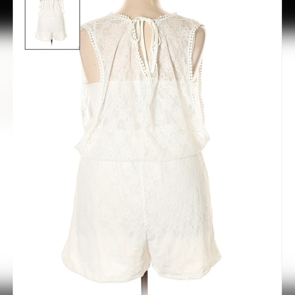 Lace Romper Size 3xl Fully Lined Glam Contemporary beach vacation Lagenlook - Picture 3 of 8